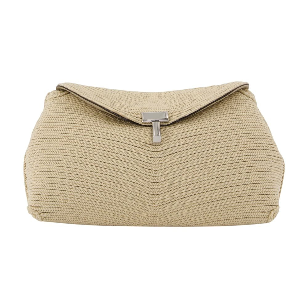 Mini T-Lock Rope Clutch -  - Canvas - Beige
