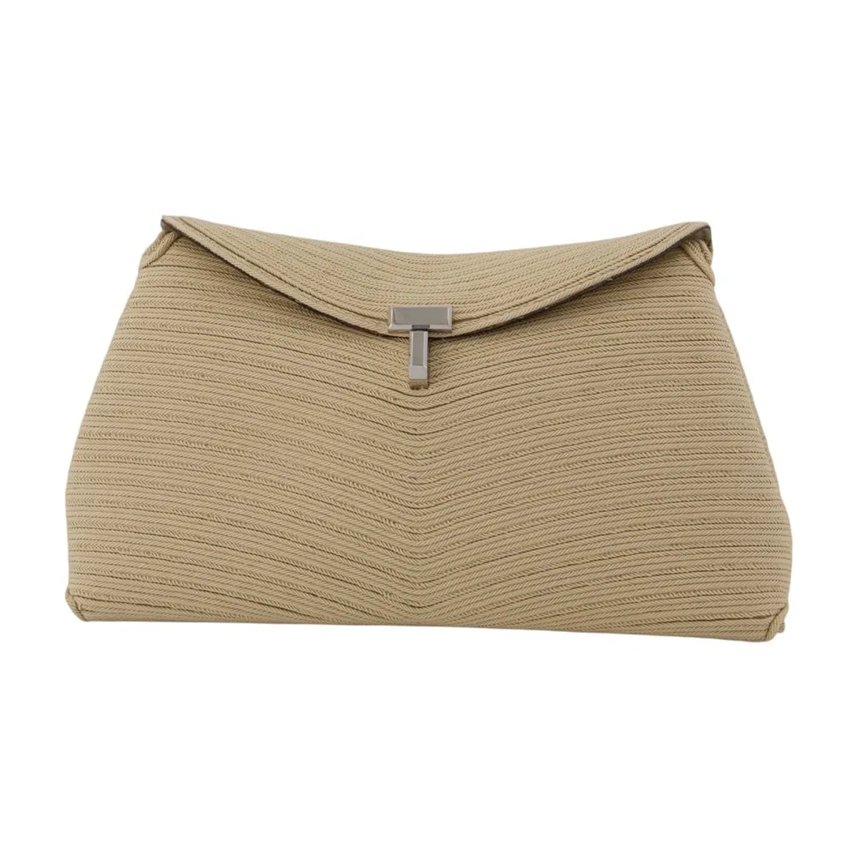 T-Lock Rope Clutch -  - Canvas - Beige