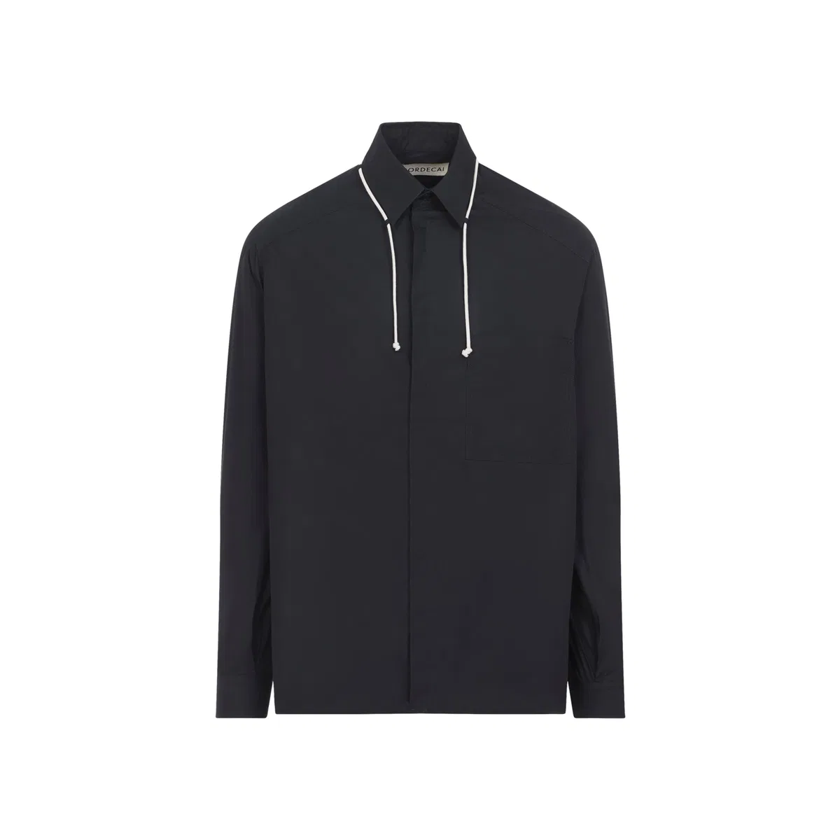 Black Cotton Cord Classic Shirt