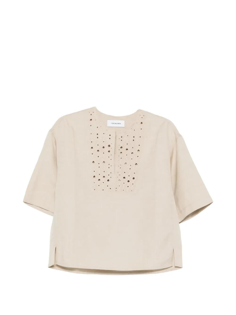 Short-Sleeve Top With Cut-Out Detail