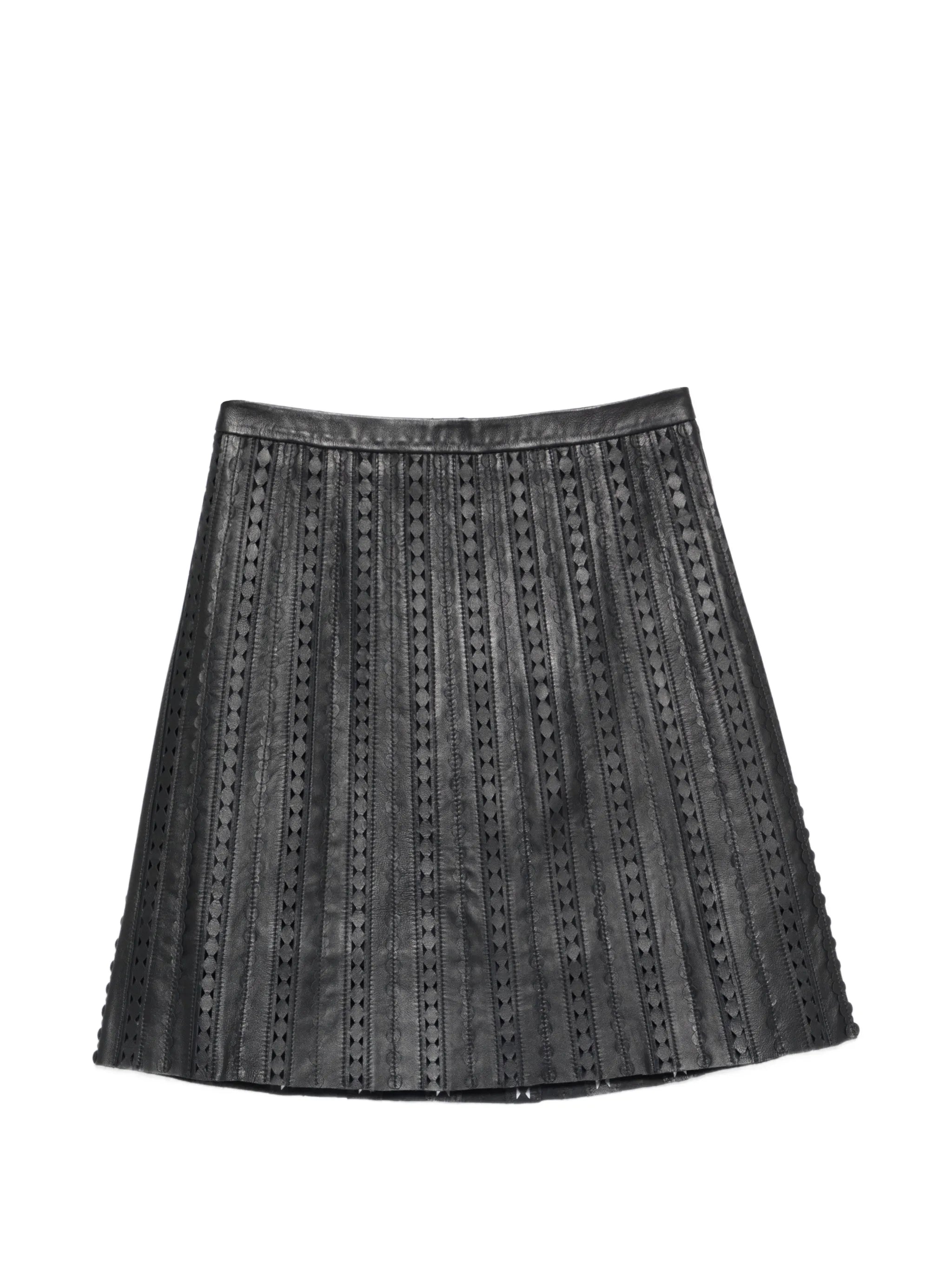 Black Lamb Viscose Polytrephthal Skirt
