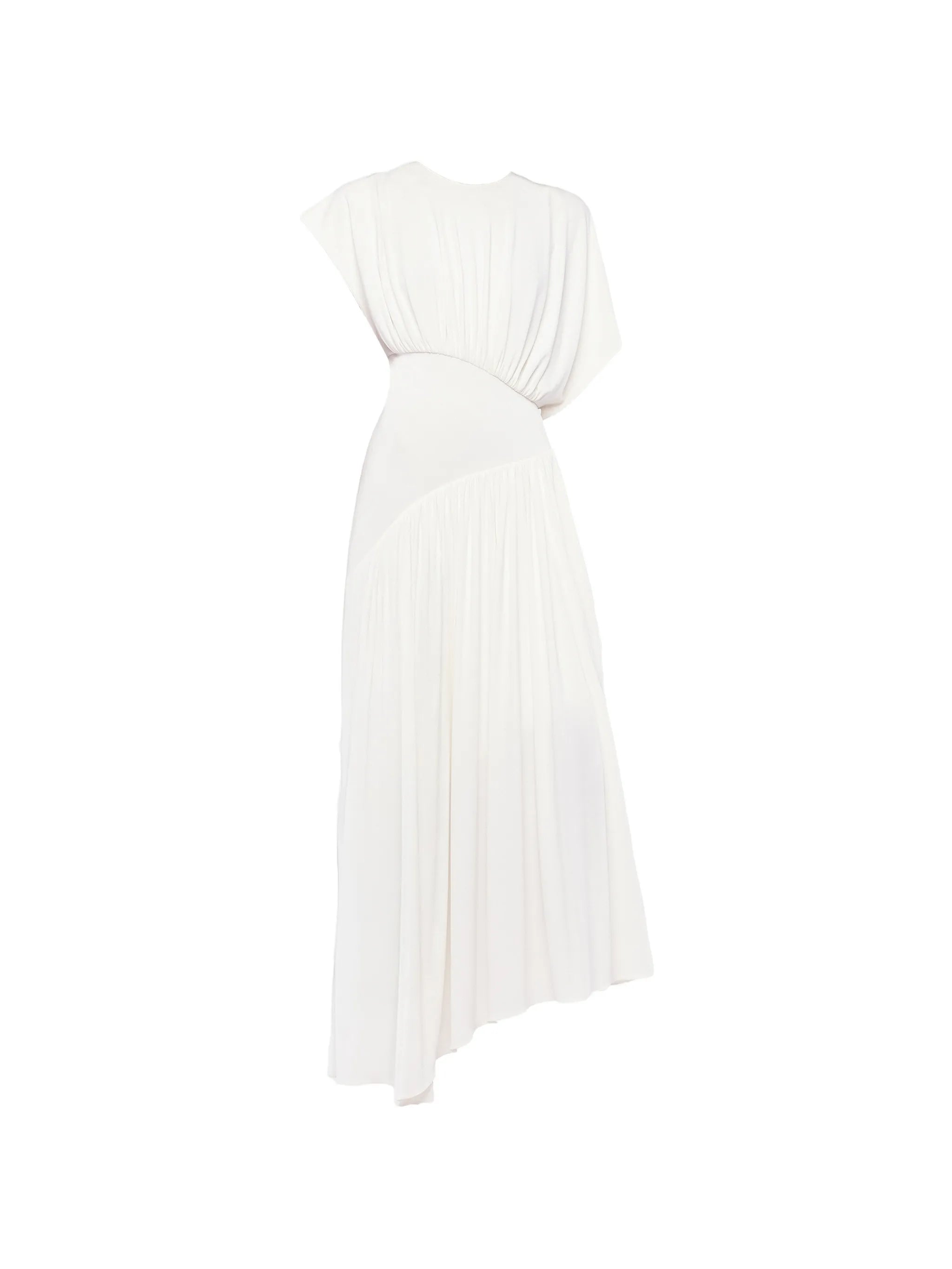 Ivory Viscose Polyamide Elastane Dress