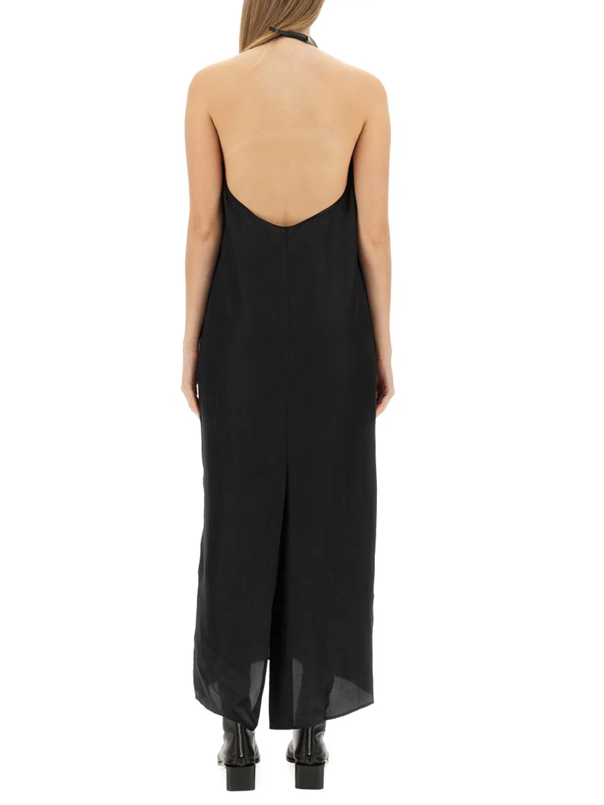 Acne Studios Satin Dress In Black