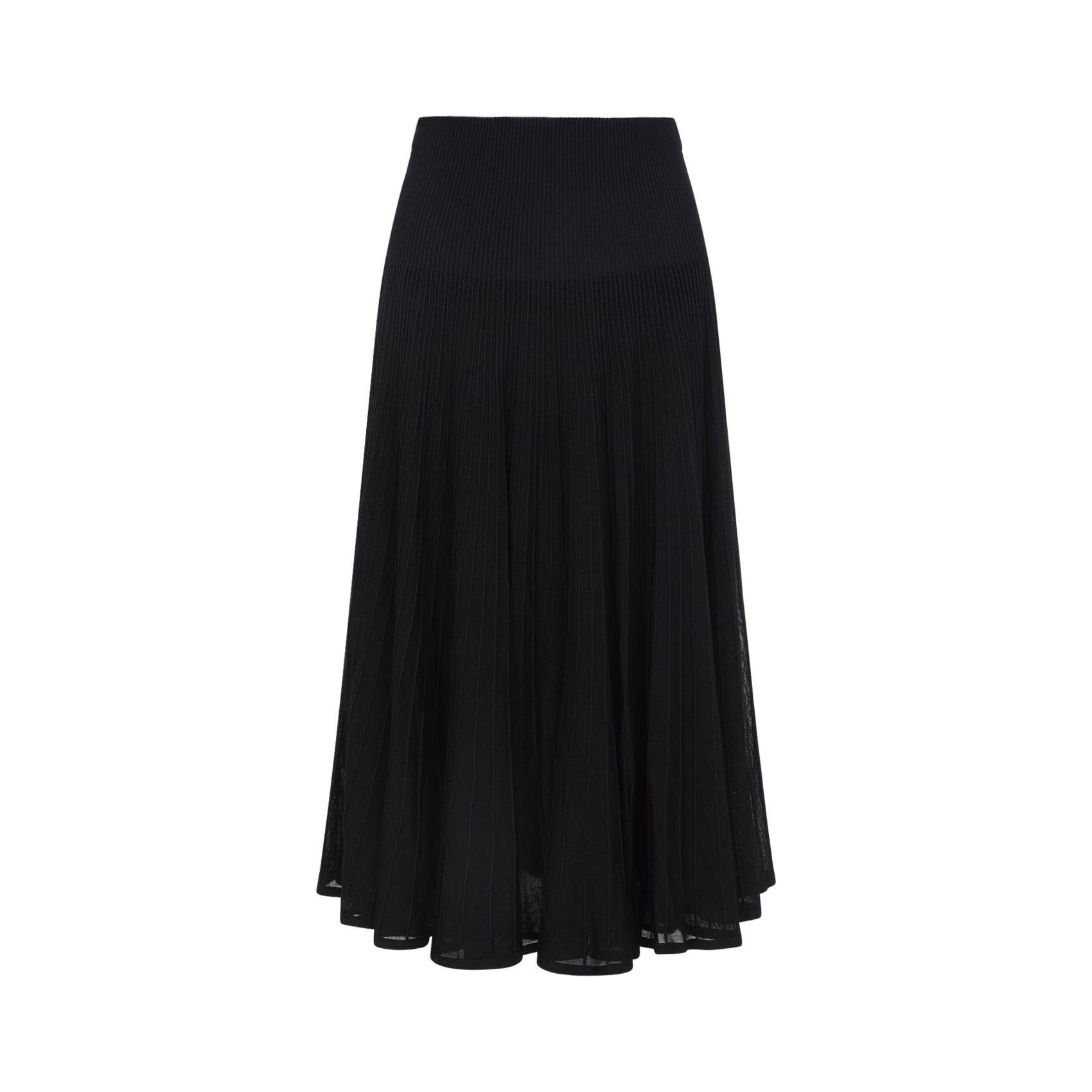 Black Celia Mid Long Skirt