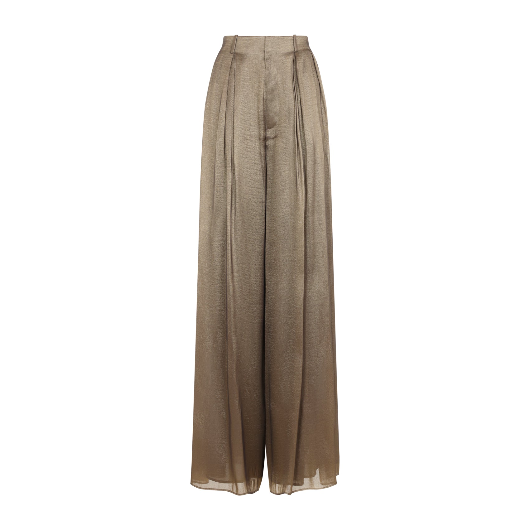 Antique Brass Greer Pleated Trousers
