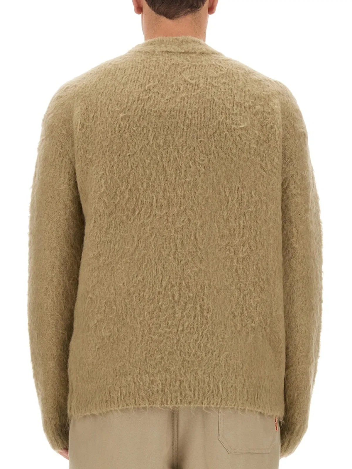 Acne Studios Solid Color Crew-neck Sweater In Neutral