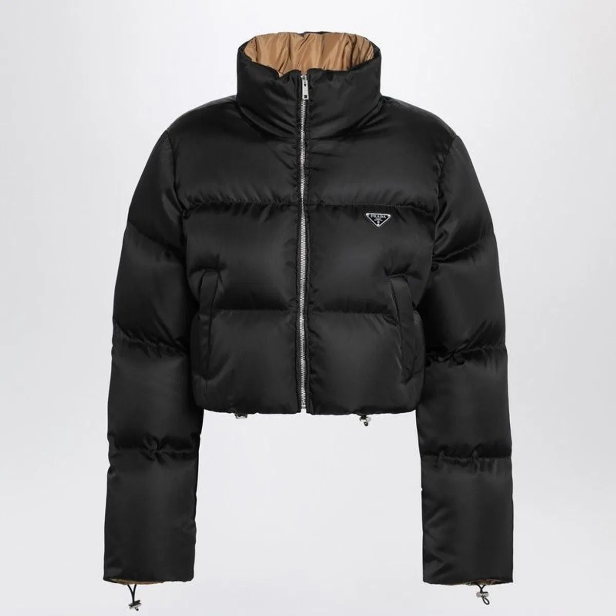 Cropped Re-Nylon Down Jacket
