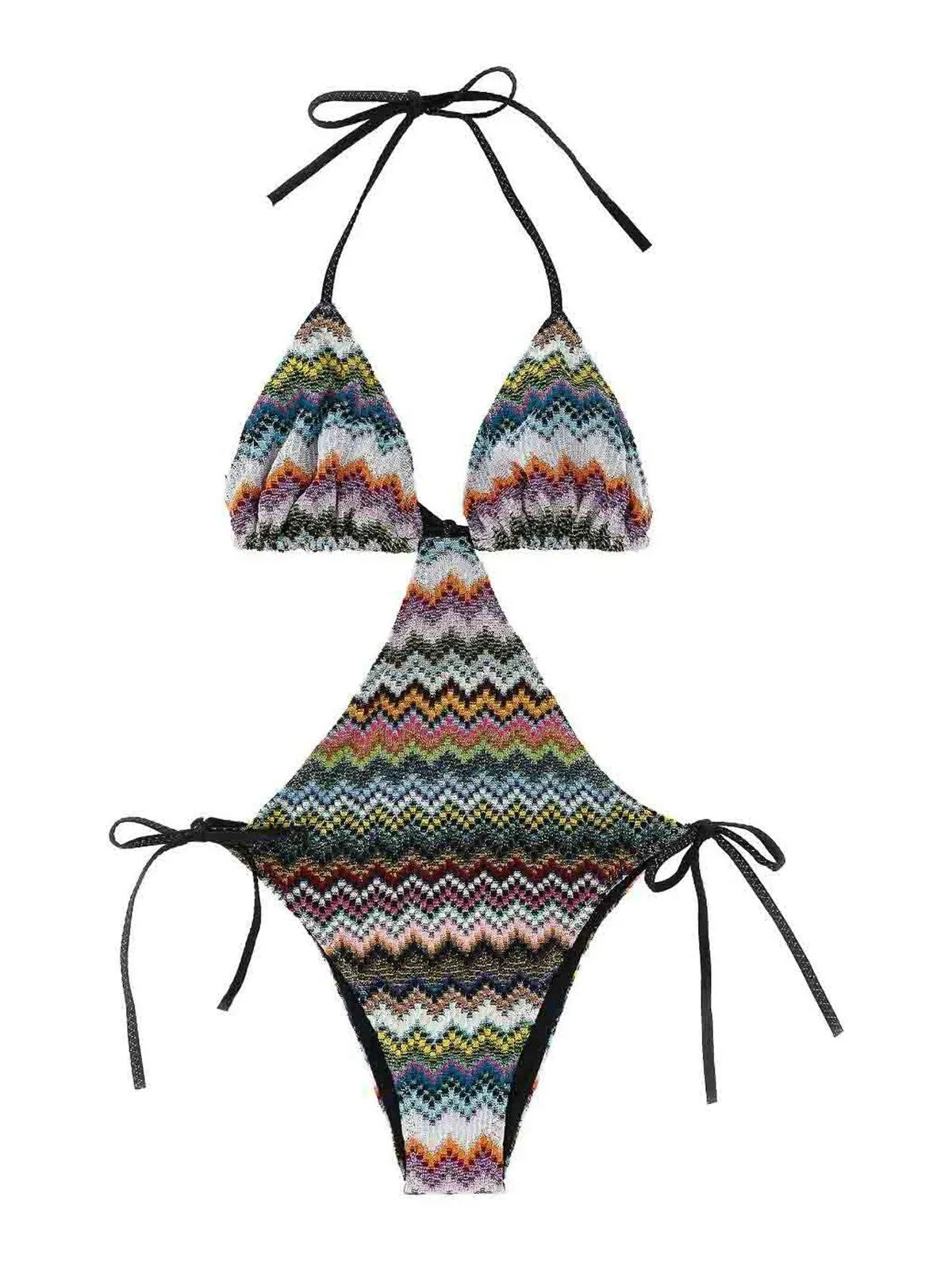 Multicolour Viscose One-Piece Swimsuit
