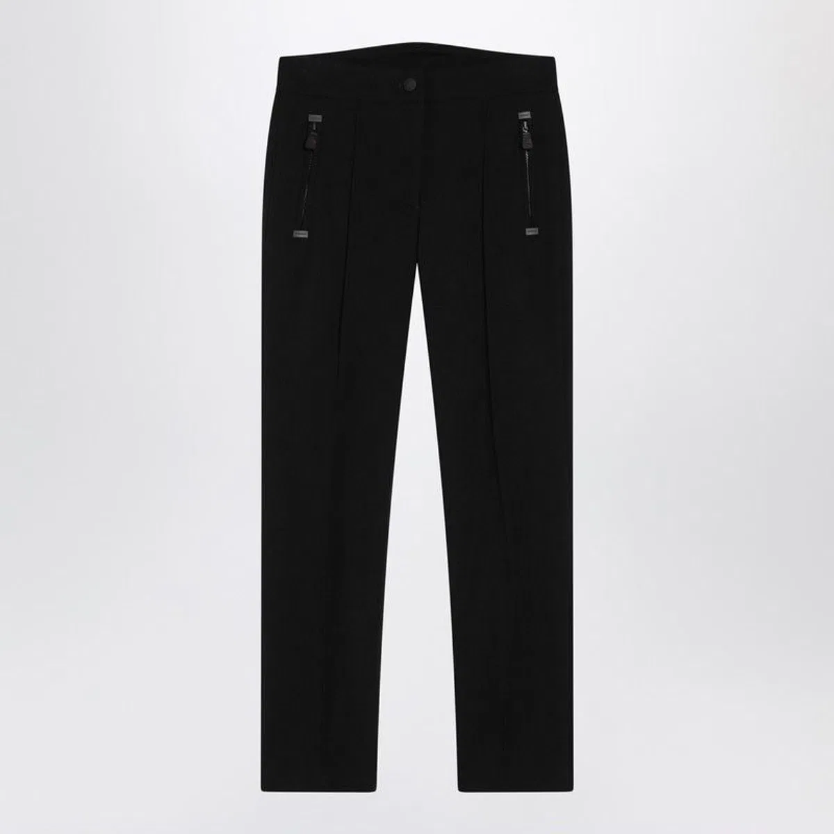 Black Slim Trousers In Goretex
