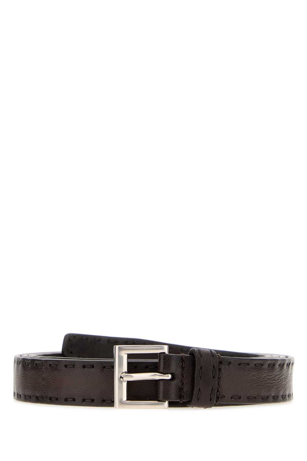 Brown Nappa Leather Belt