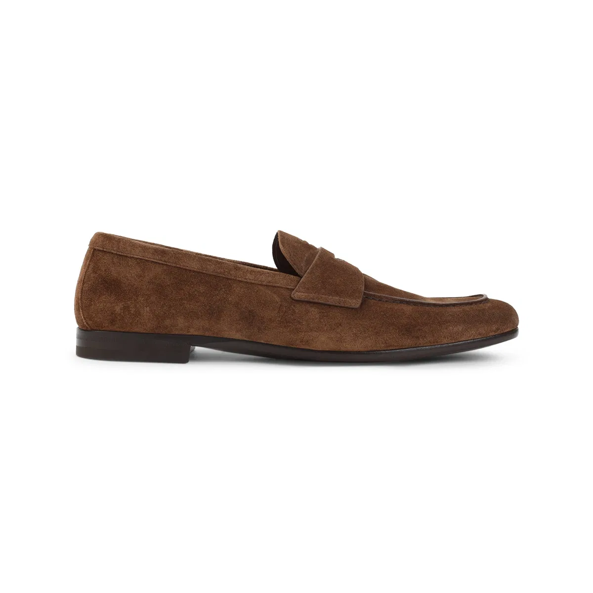 Prada Brown Calf Leather Loafers