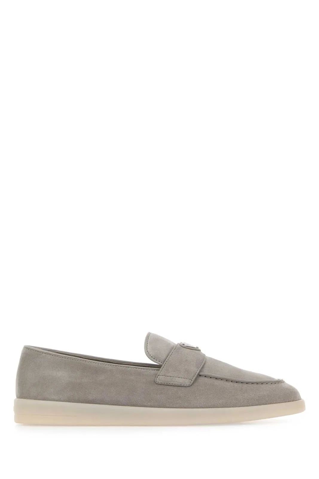 Grey Suede Loafers