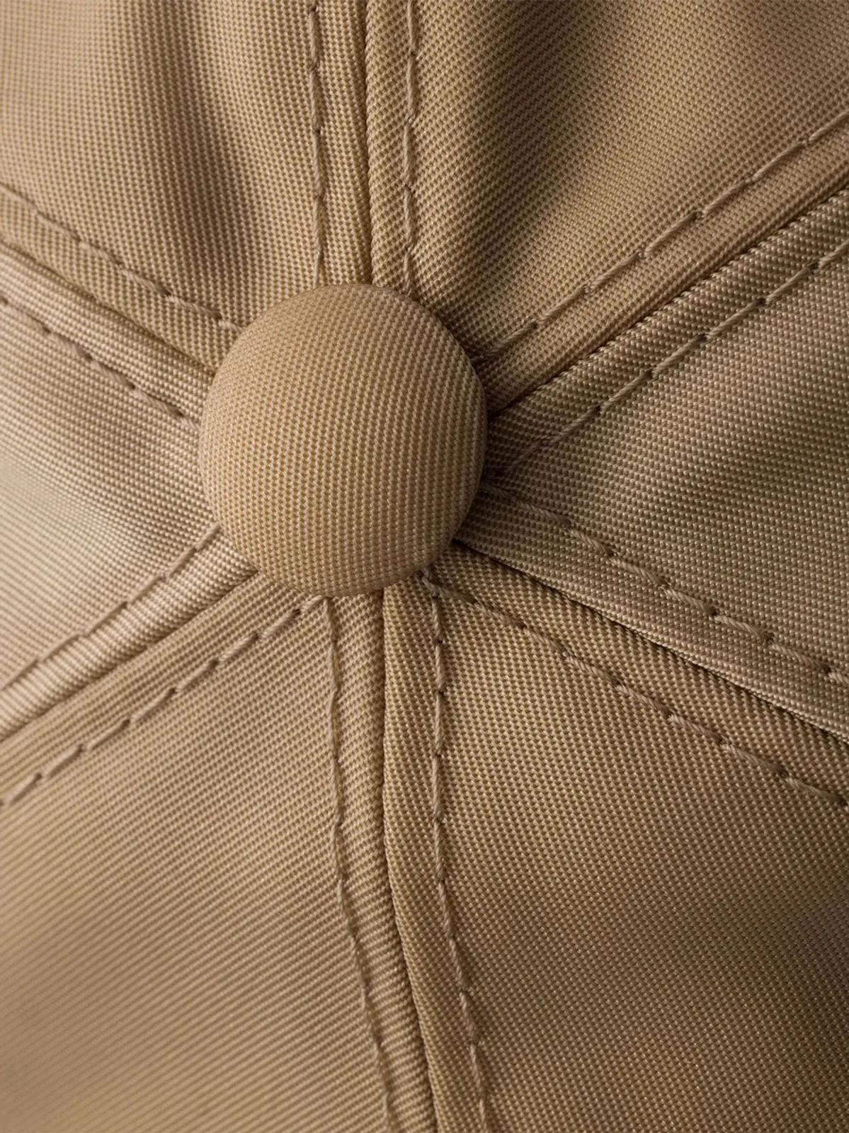 Prada Technical Fabric Baseball Cap In Beige