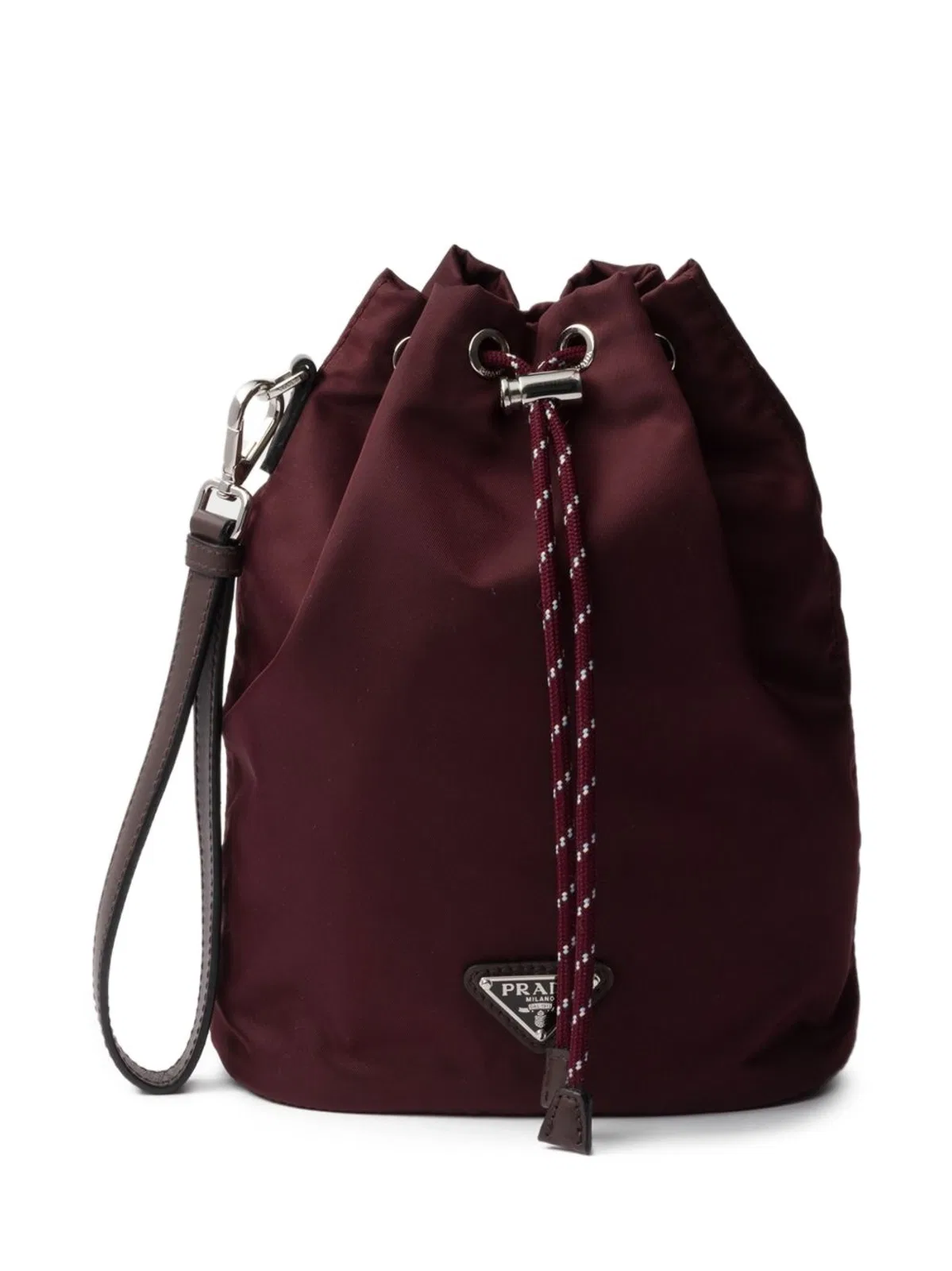 Burgundy Fabric Clutch