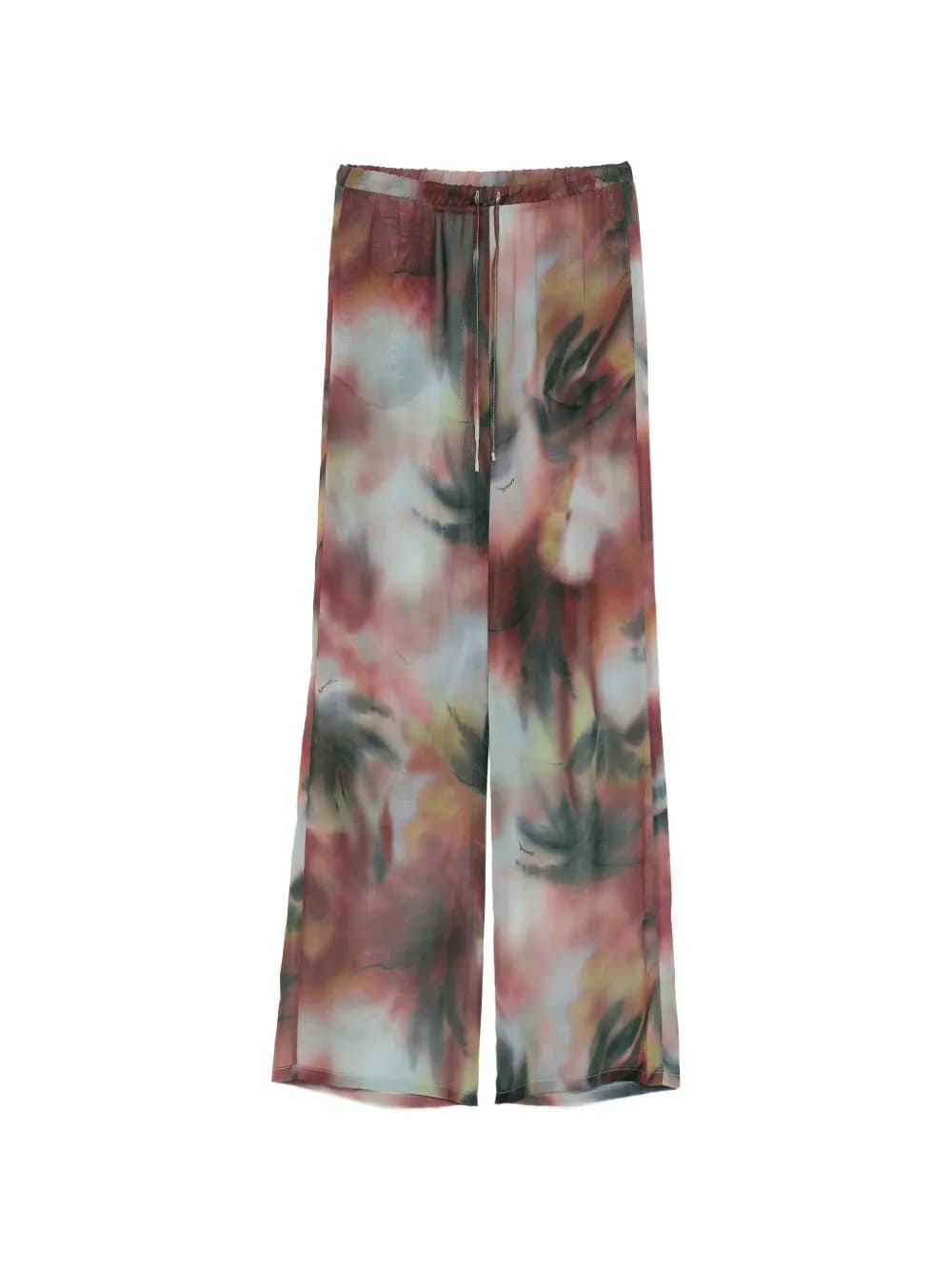 Drawstring Floral Print Trousers