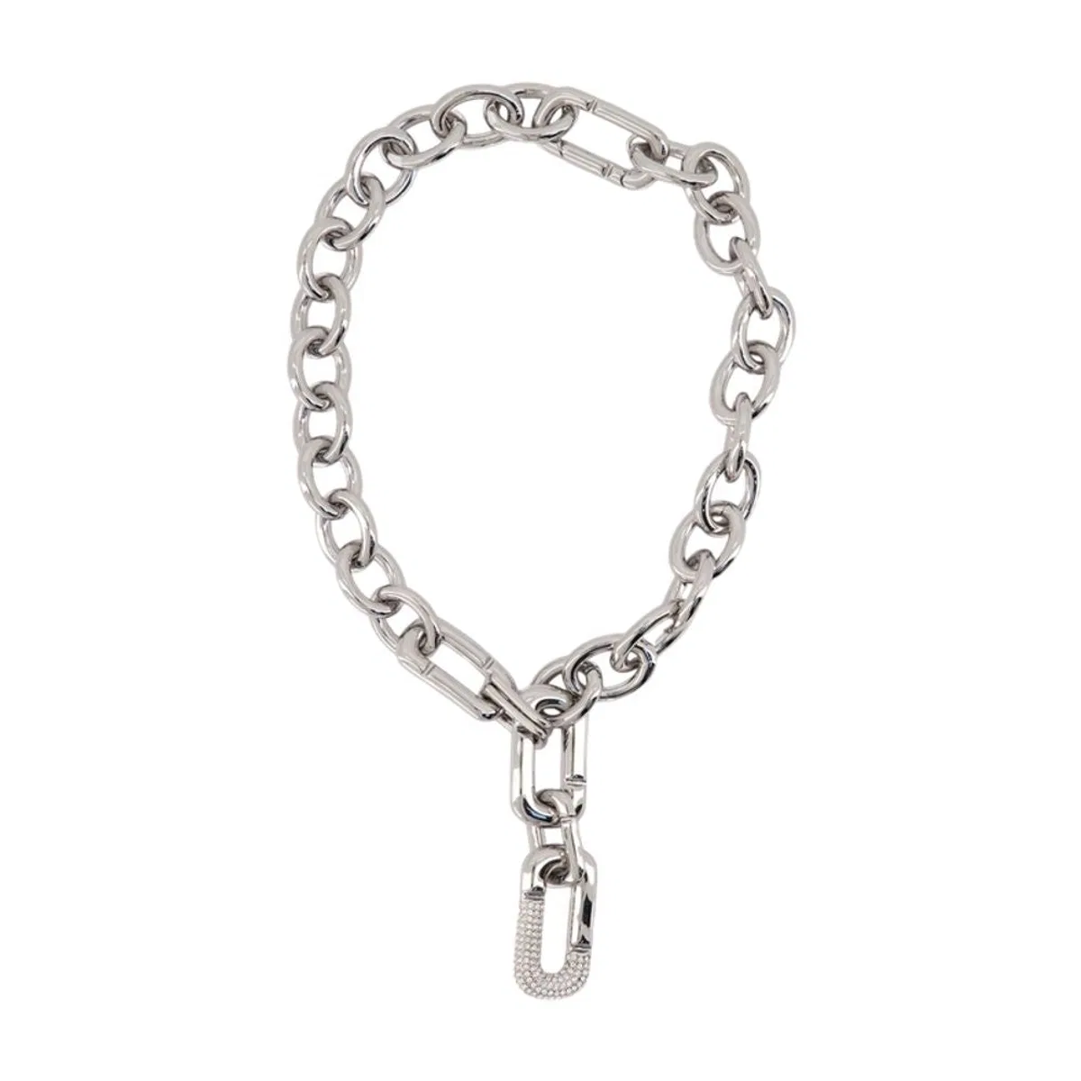 Pop J Marc Statement Necklace - - Metal - Silver
