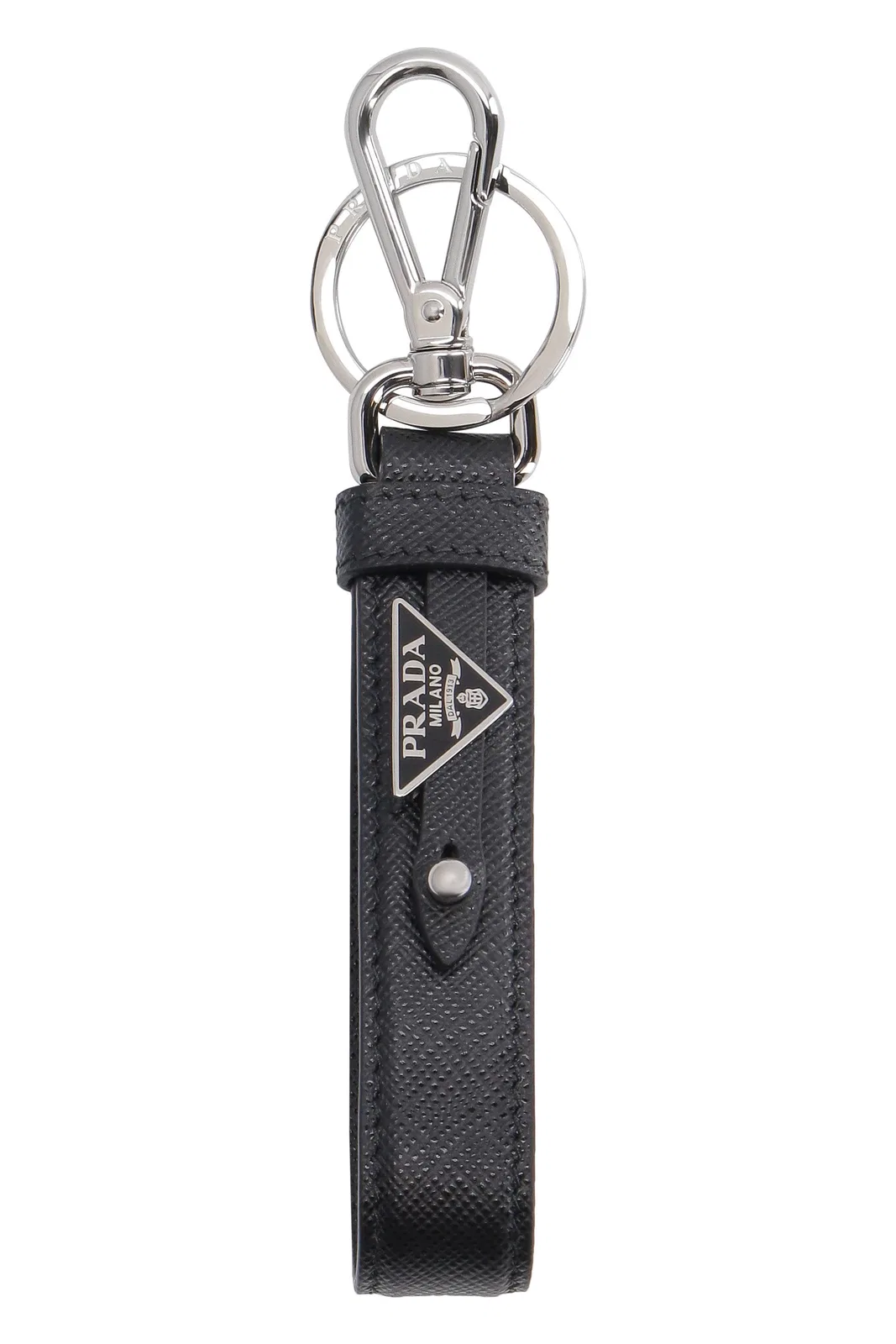 Black Leather Key Ring