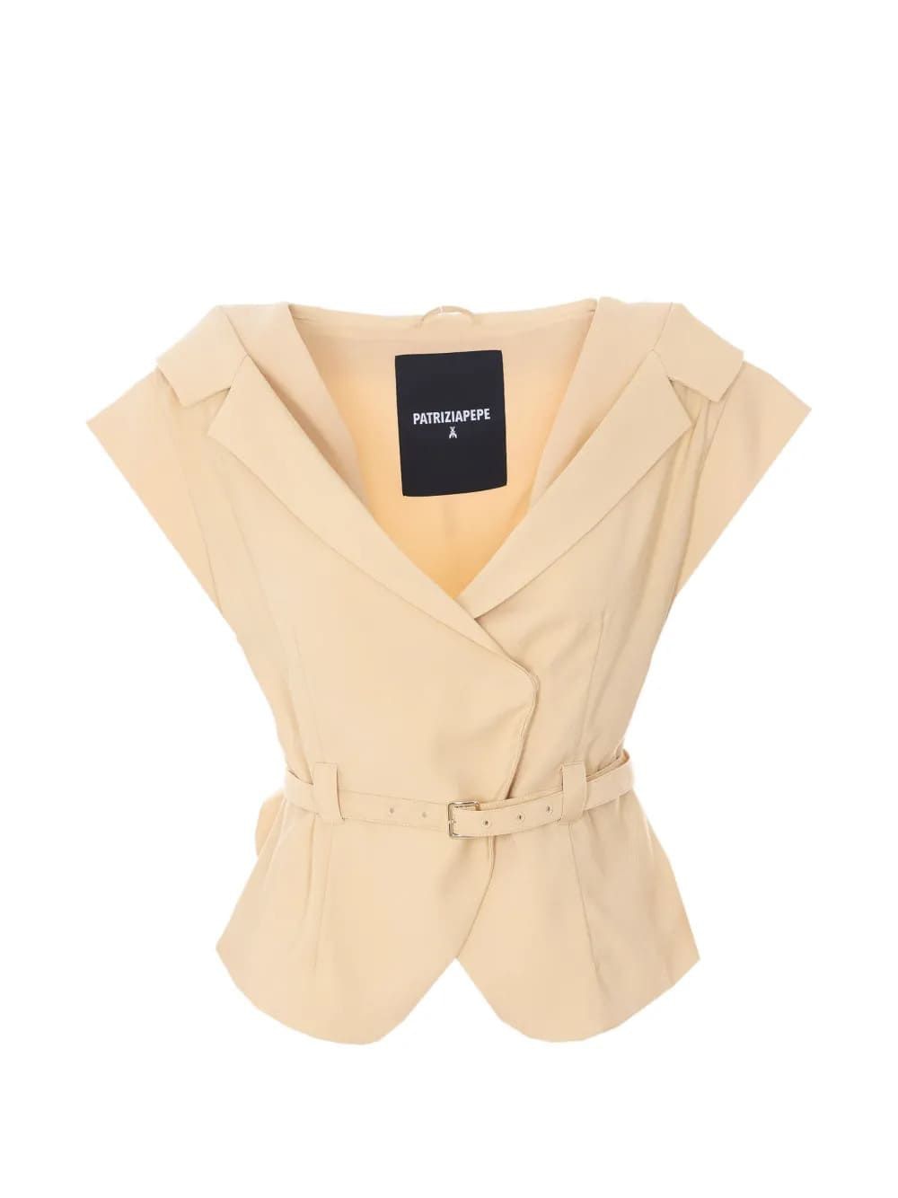 Belted Sleeveless Waistcoat