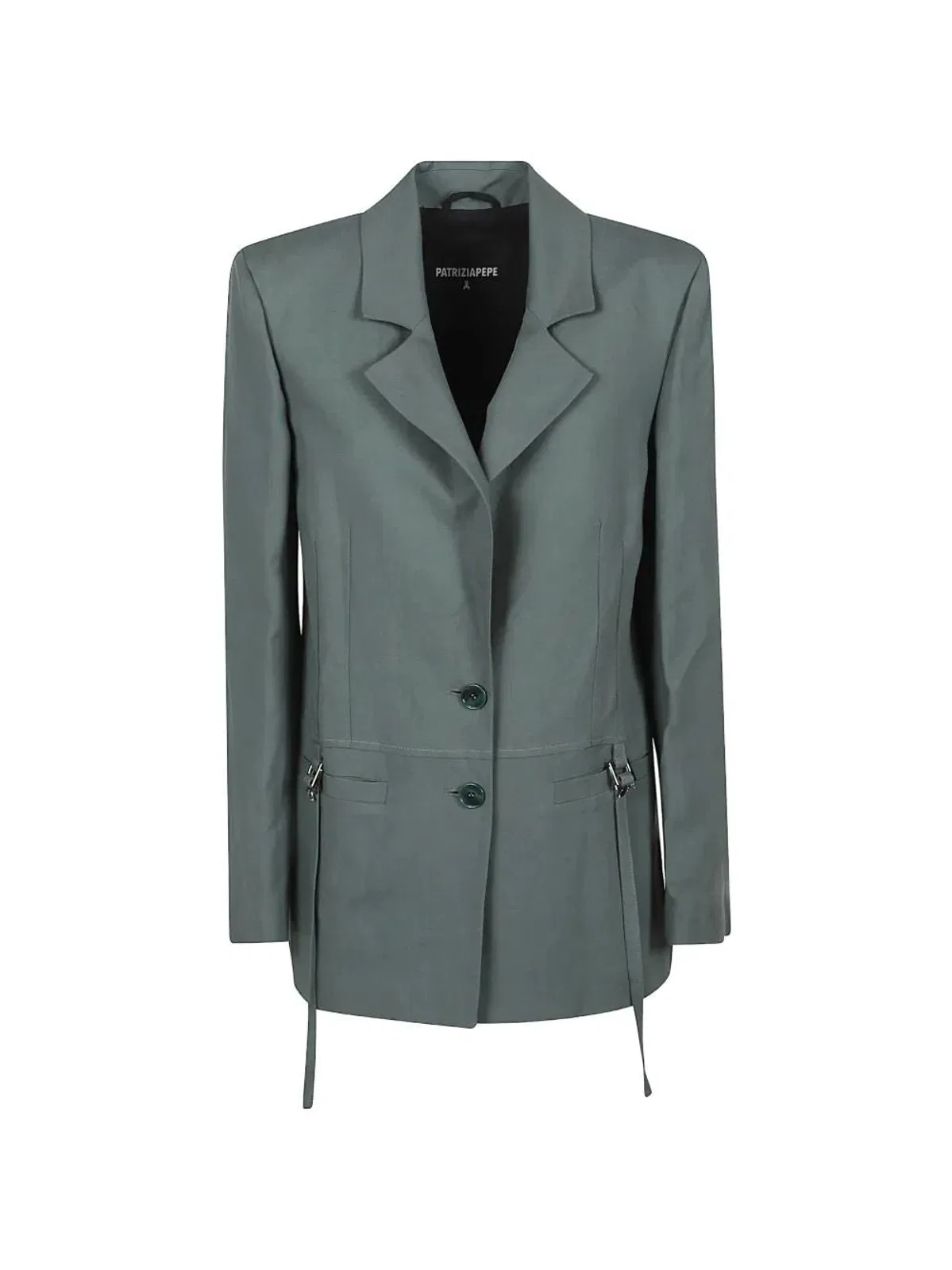 Buckle-Detail Blazer