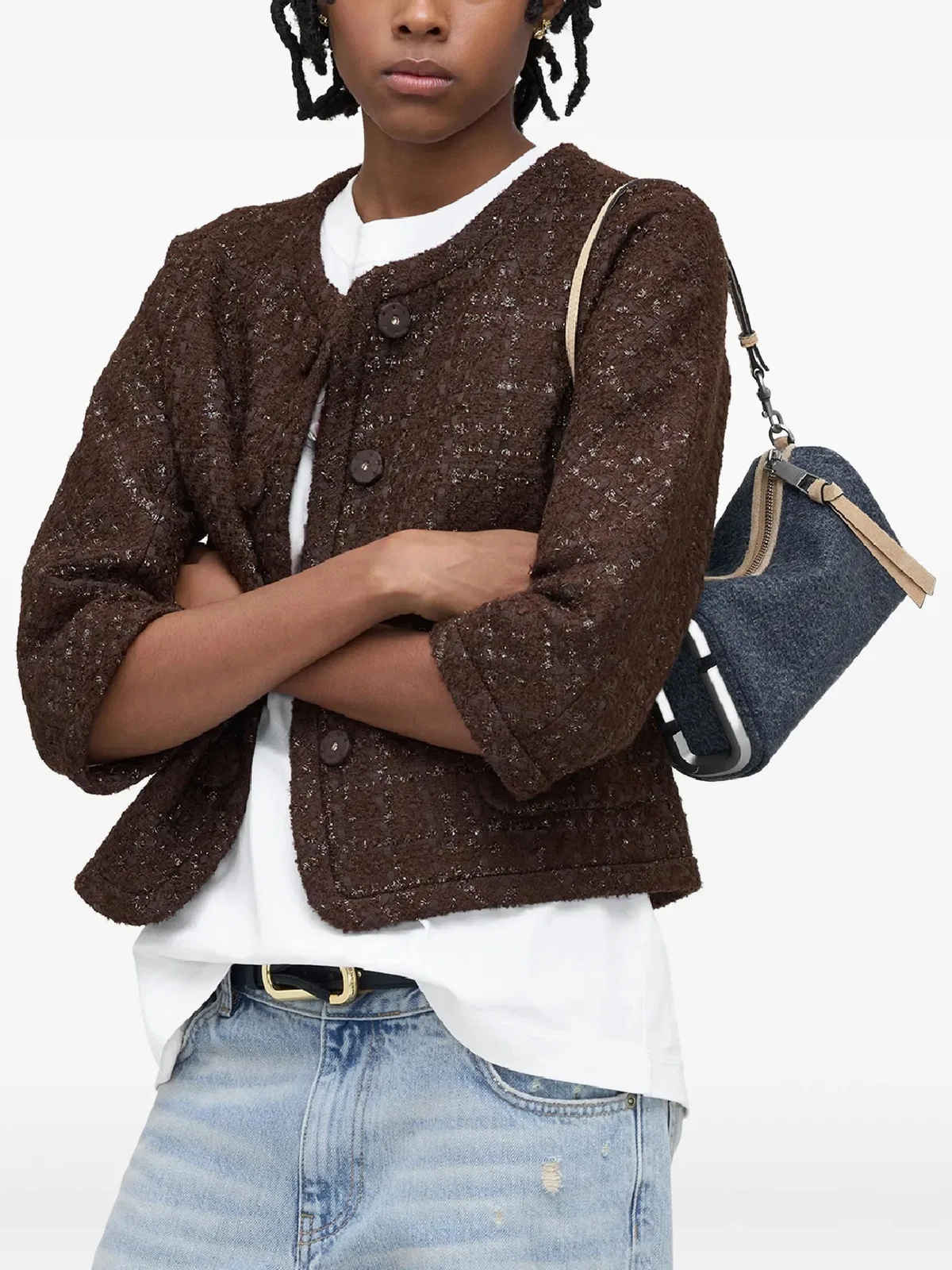 Marc Jacobs The Snapshot Shoulder Bag -  - Cotton - Blue