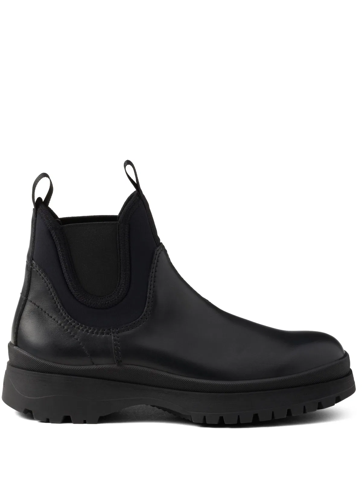 Black Leather Ankle Boots