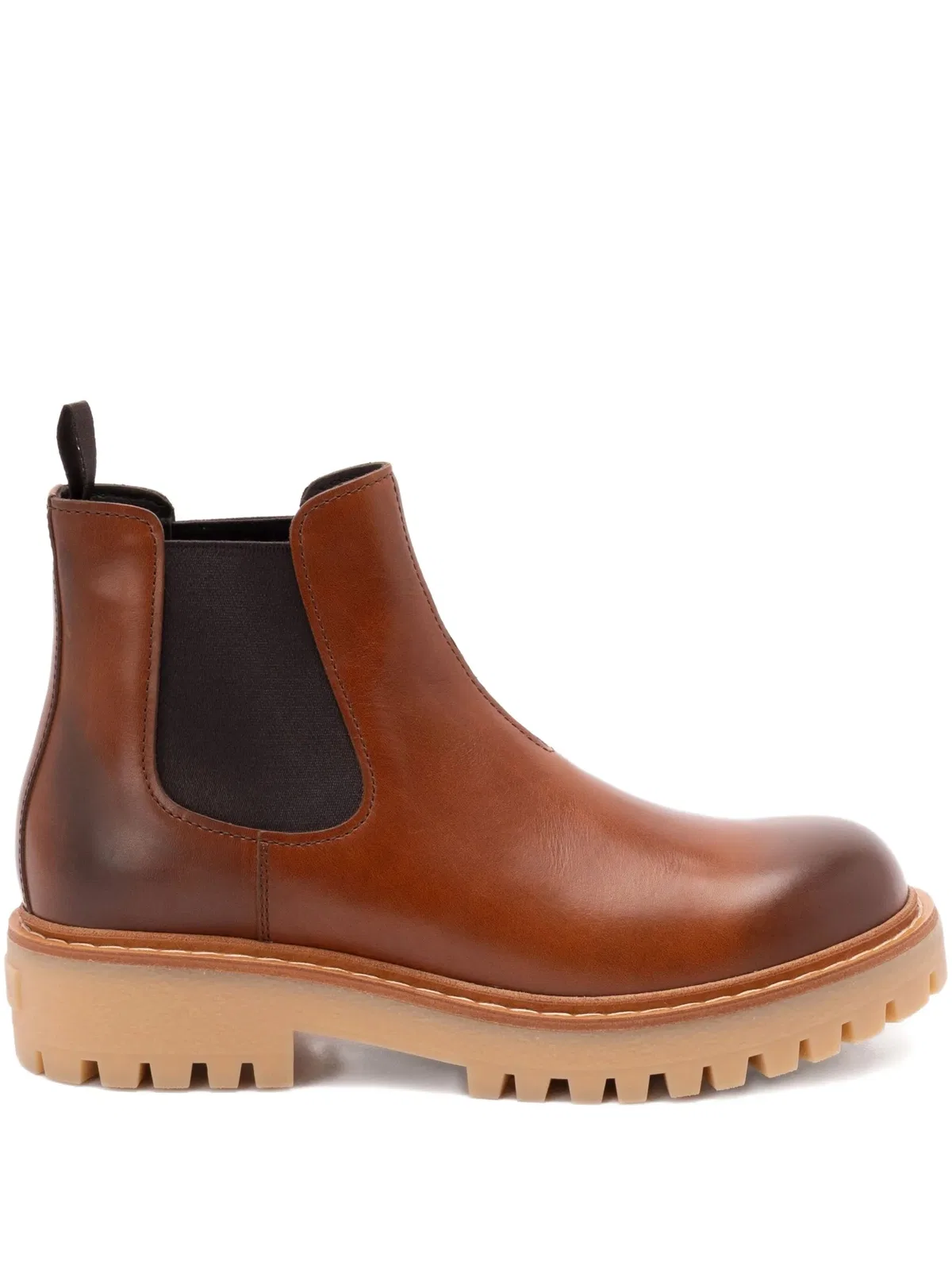 Brown Leather Ankle Boot