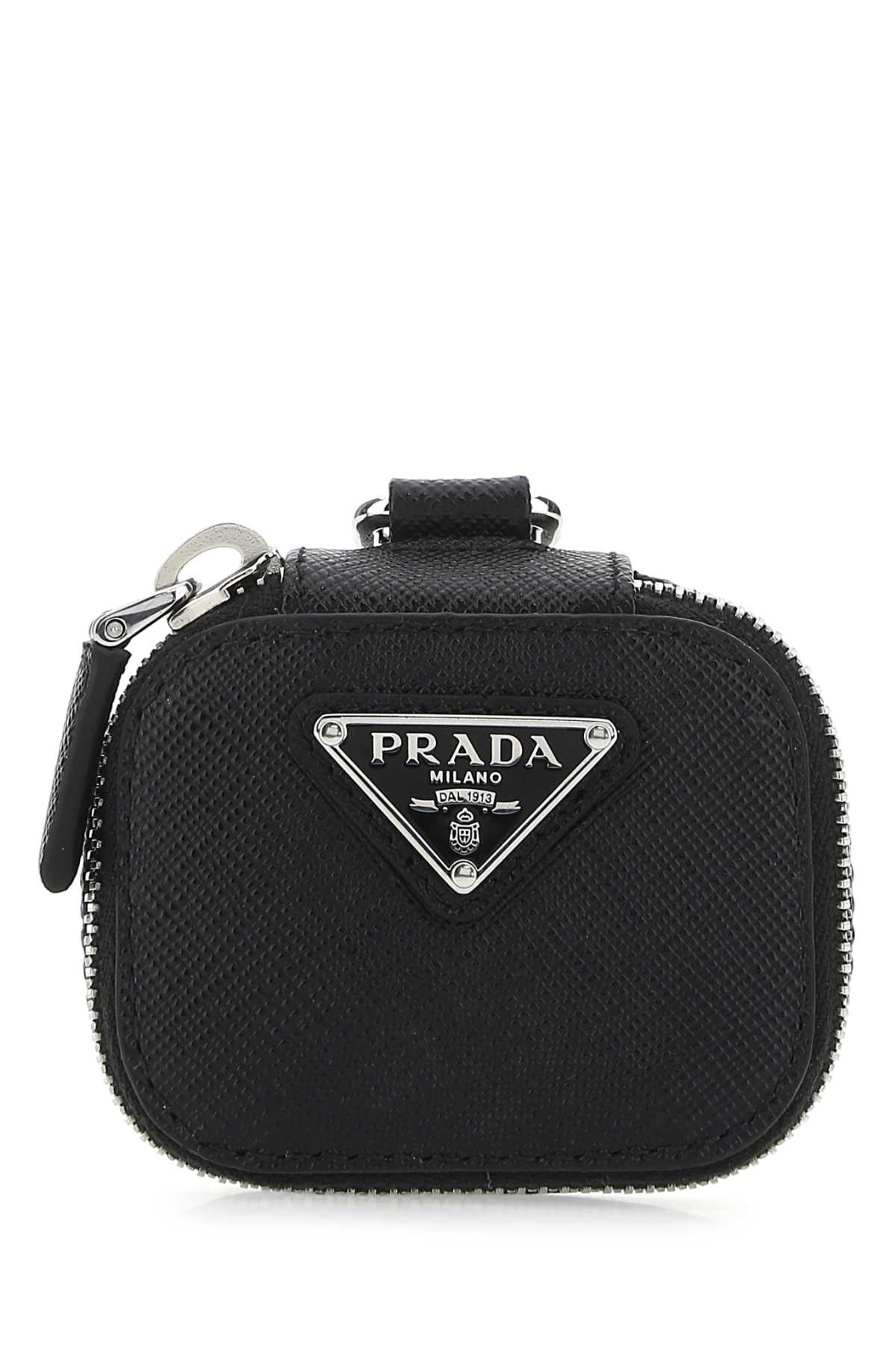 Black Leather Air Pods Case
