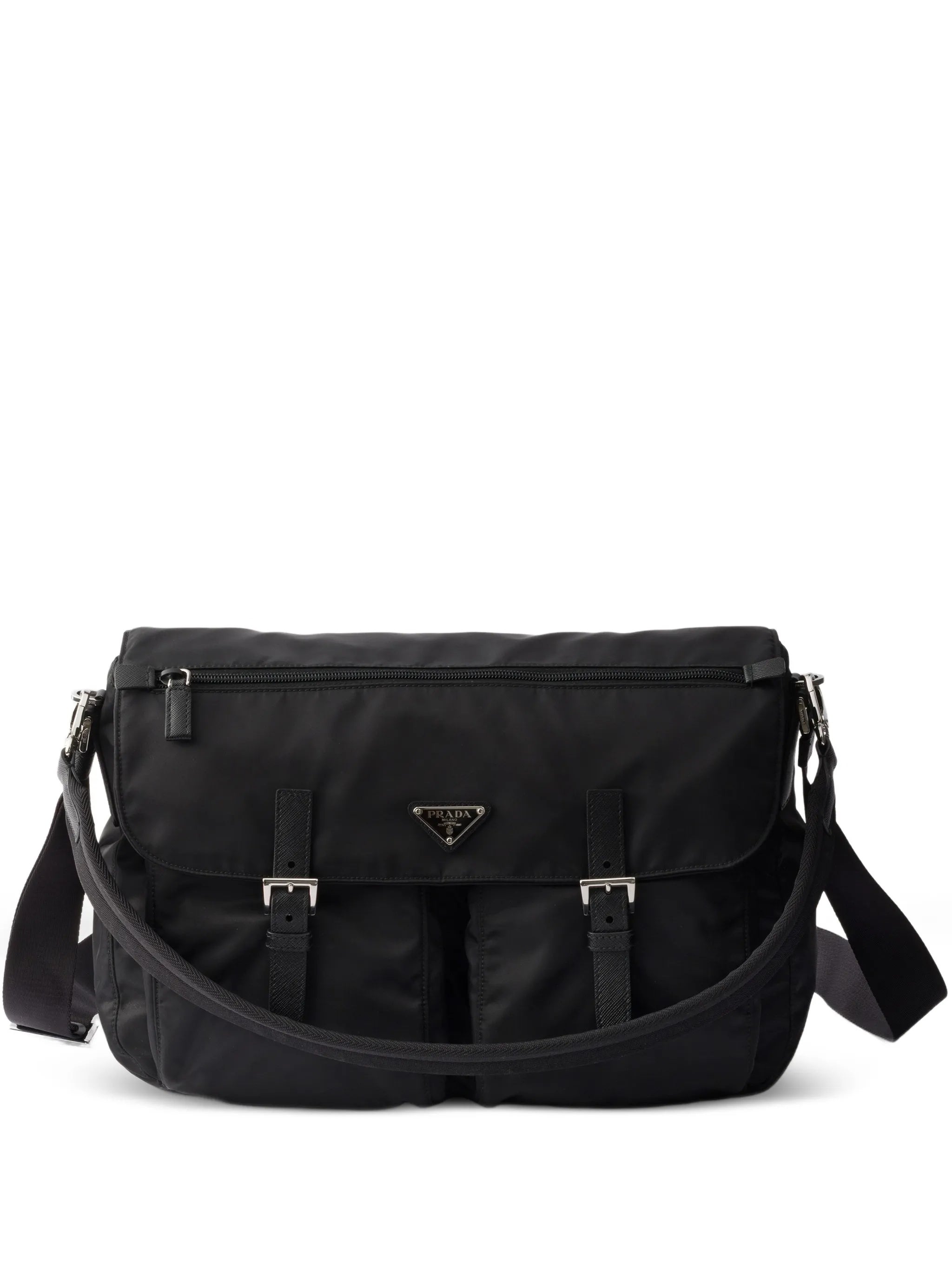 Borsa In Tessutto E Pele