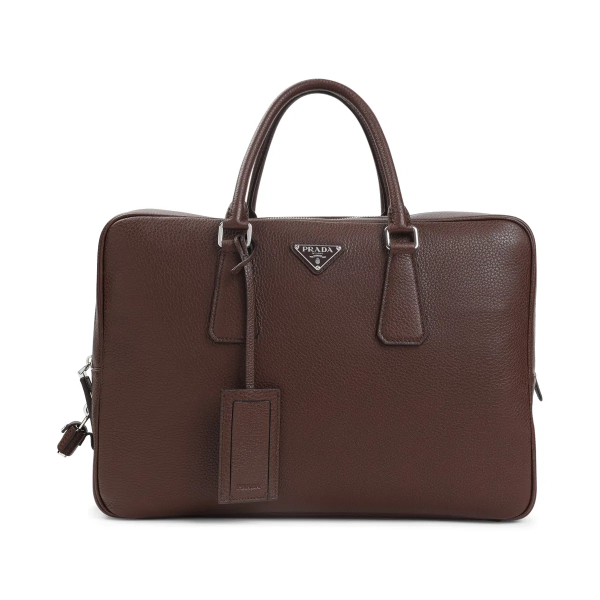 Grained Leather Tote Bag