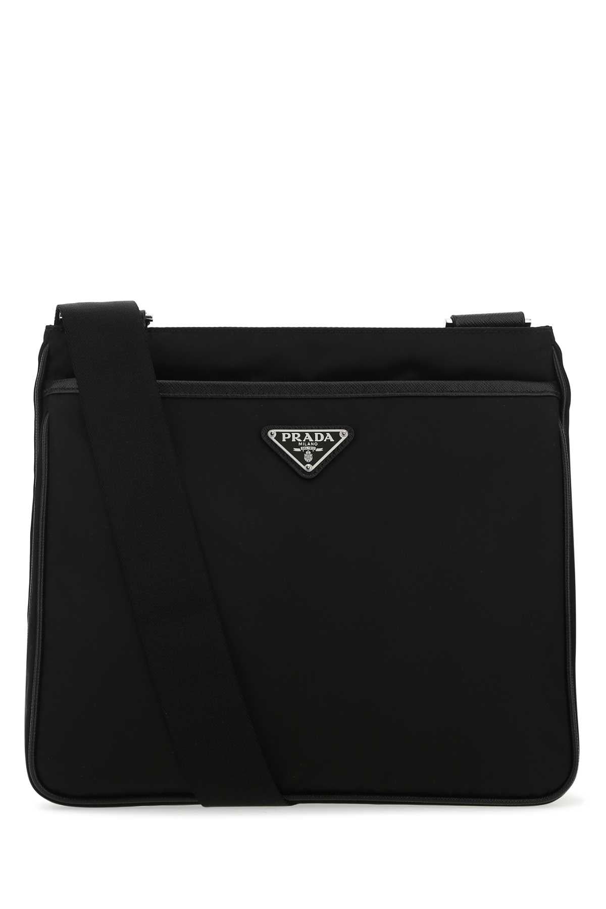 Black Re-Nylon Crossbody Bag