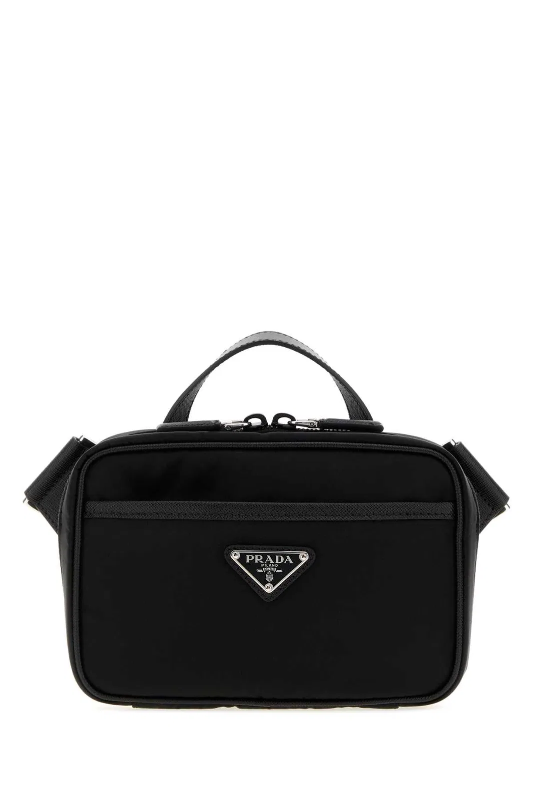 Black Re-Nylon Crossbody Bag