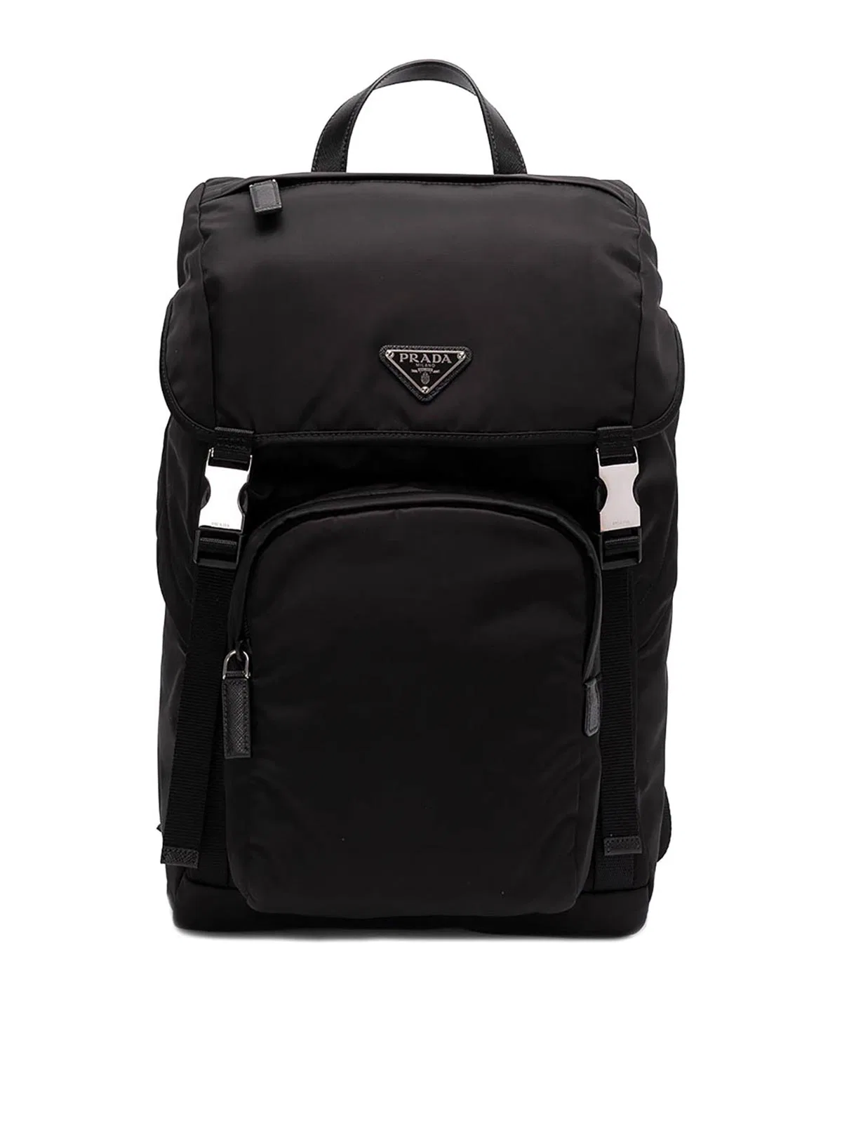 Prada Leather Backpack In Black