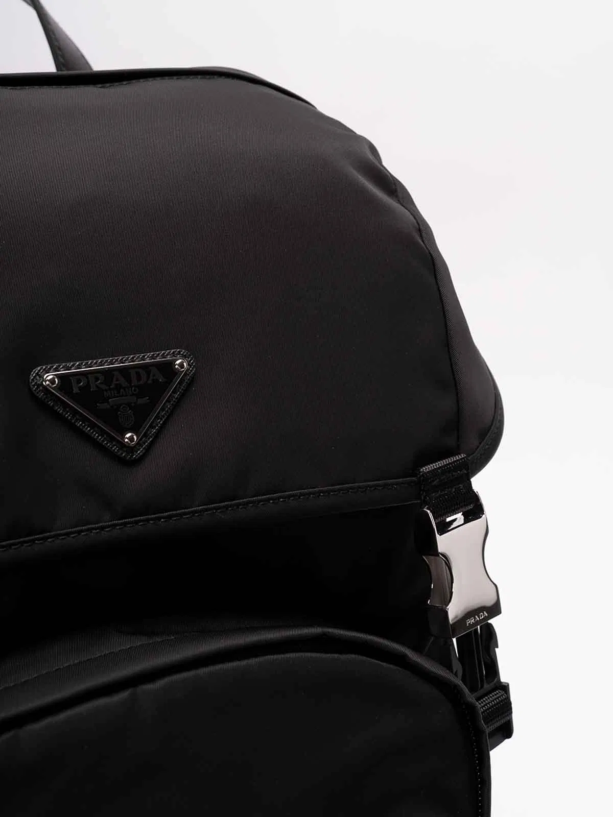 Prada Leather Backpack In Black