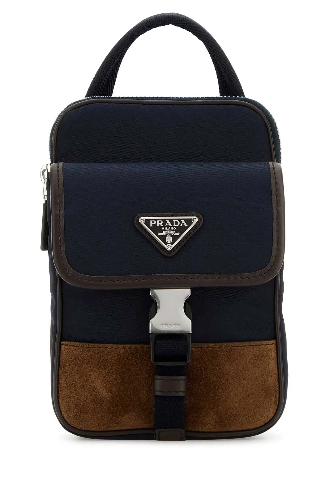 Two-Tone Nylon And Suede Phone Case