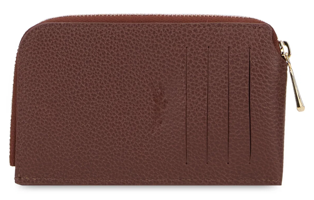 Longchamp Leather Wallet In Brown