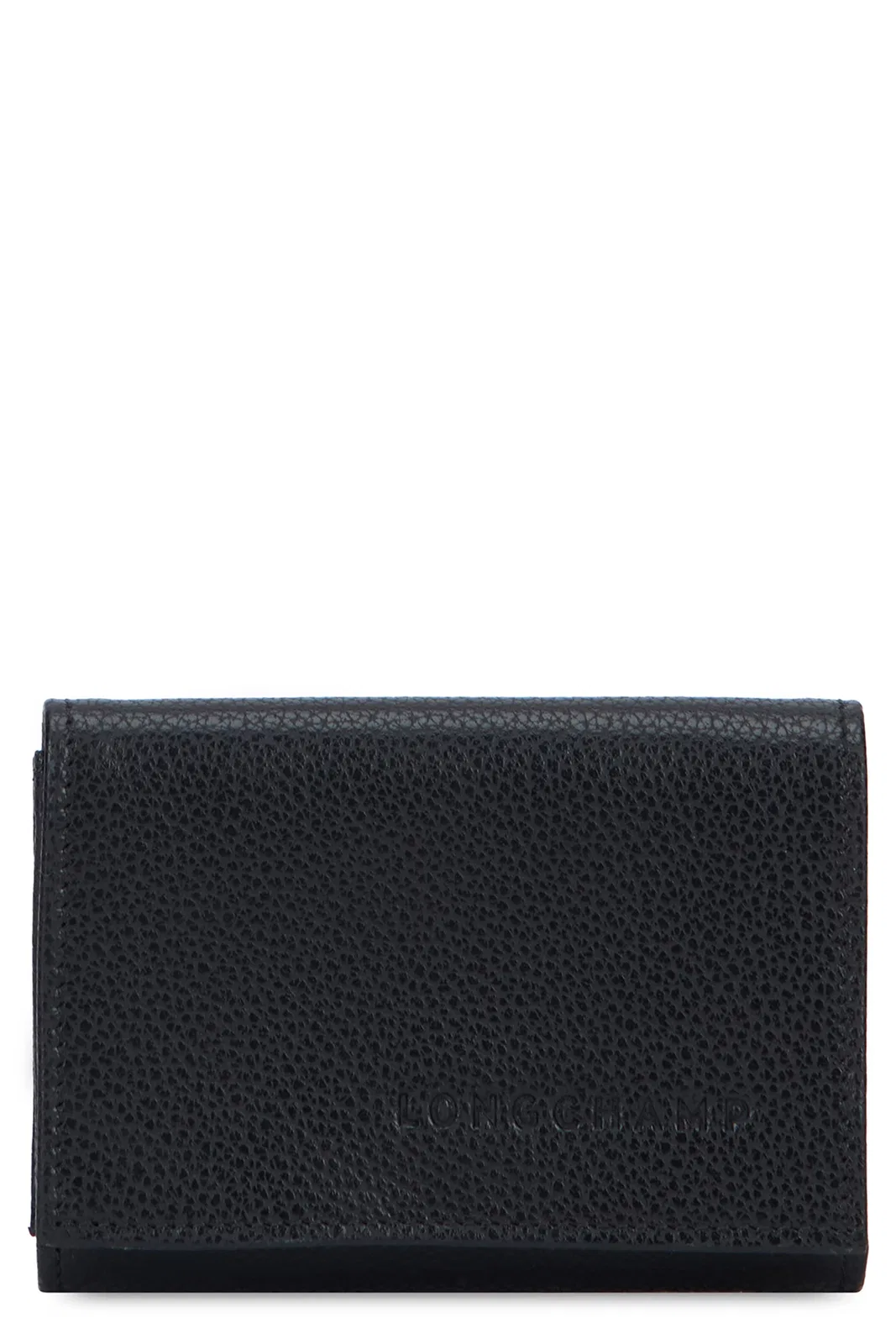 Longchamp Leather Wallet In Black