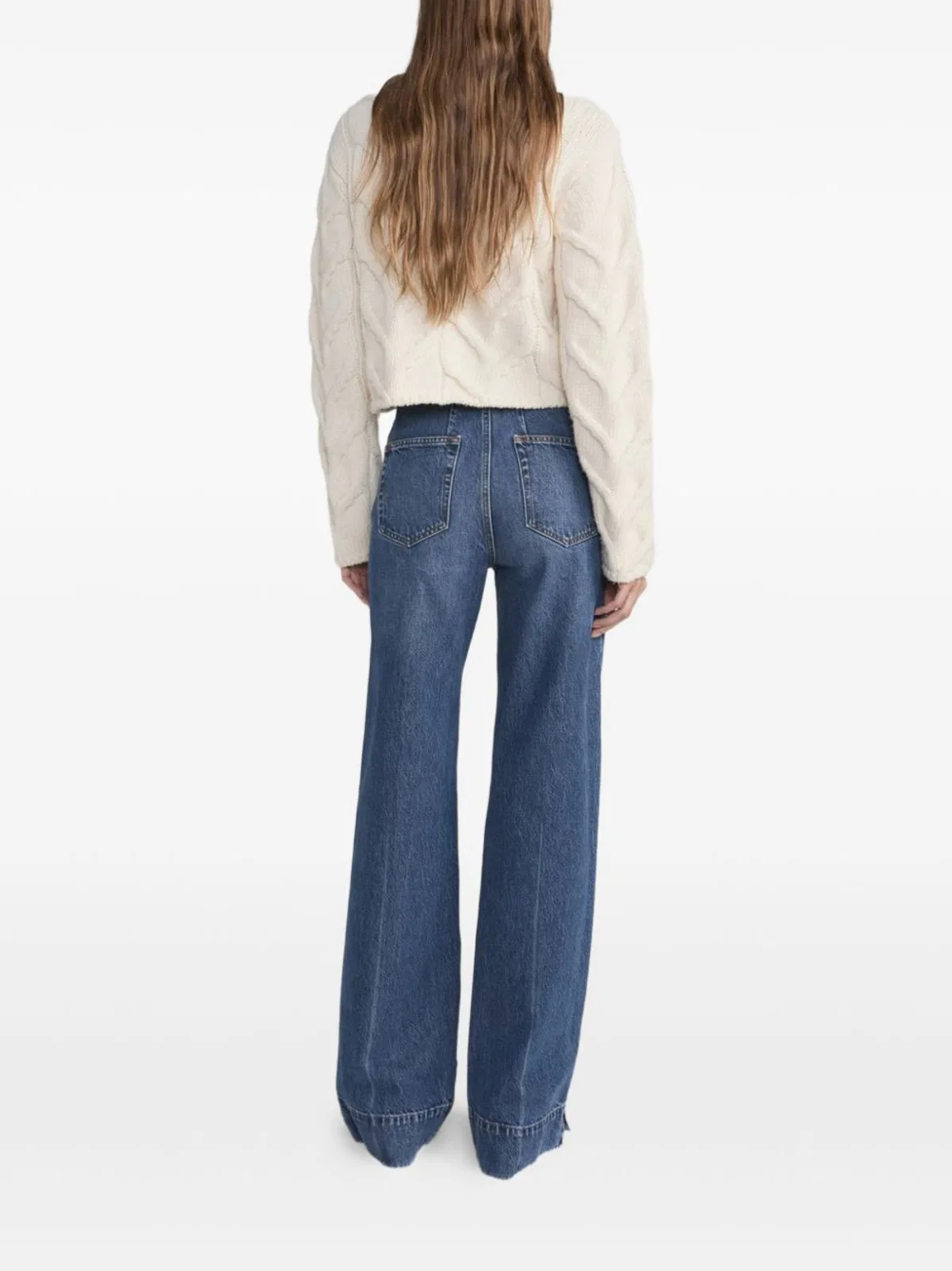 Frame Blue Cotton Jeans In Blue