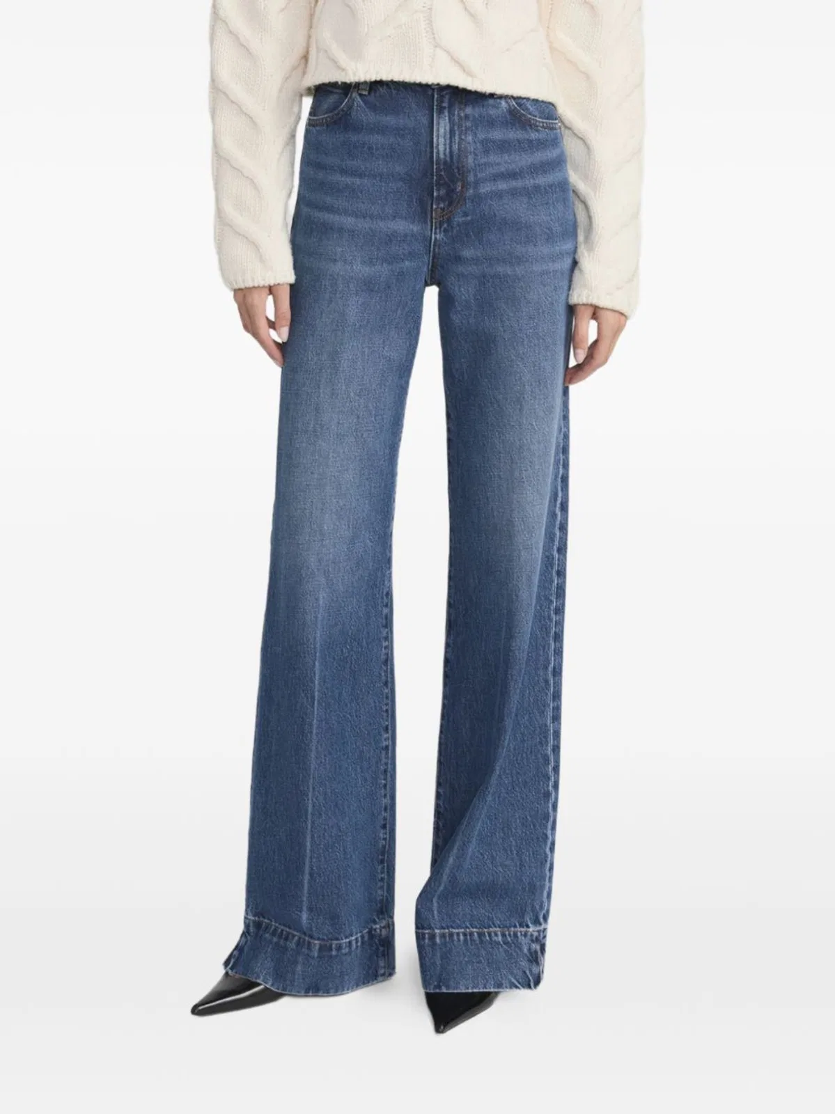 Frame Blue Cotton Jeans In Blue