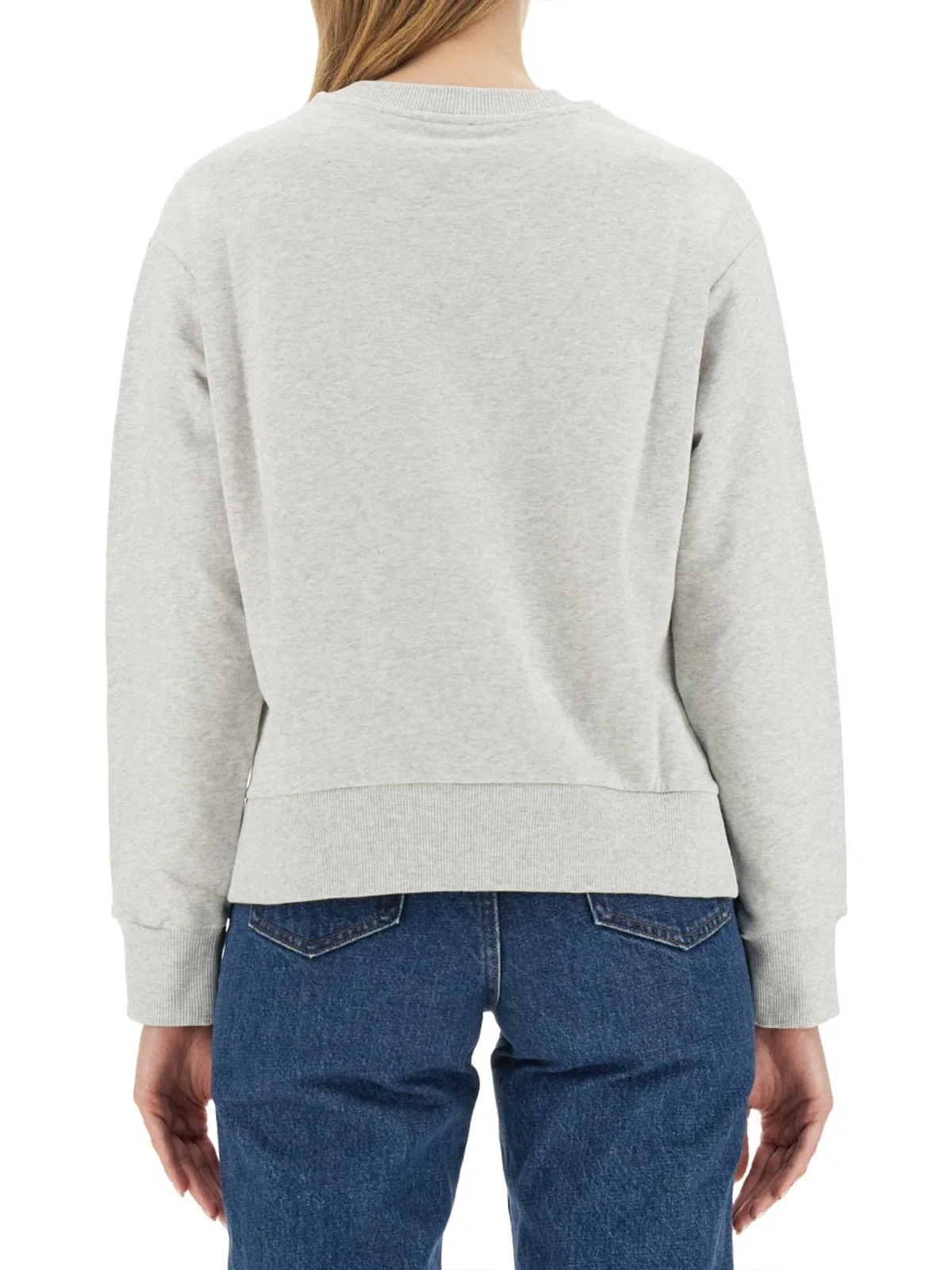 A.p.c. Sweatshirt With Logo In Gray