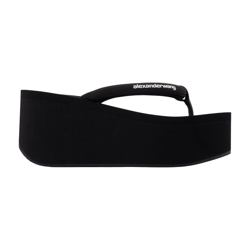 Jenna Thong Platform Sandals -  - Nylon - Black