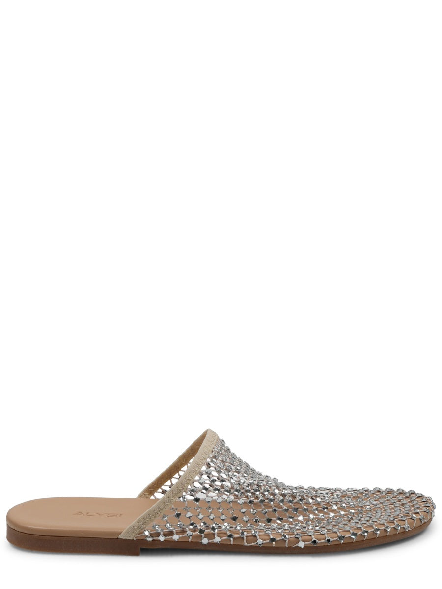 Silver Polyester Flats