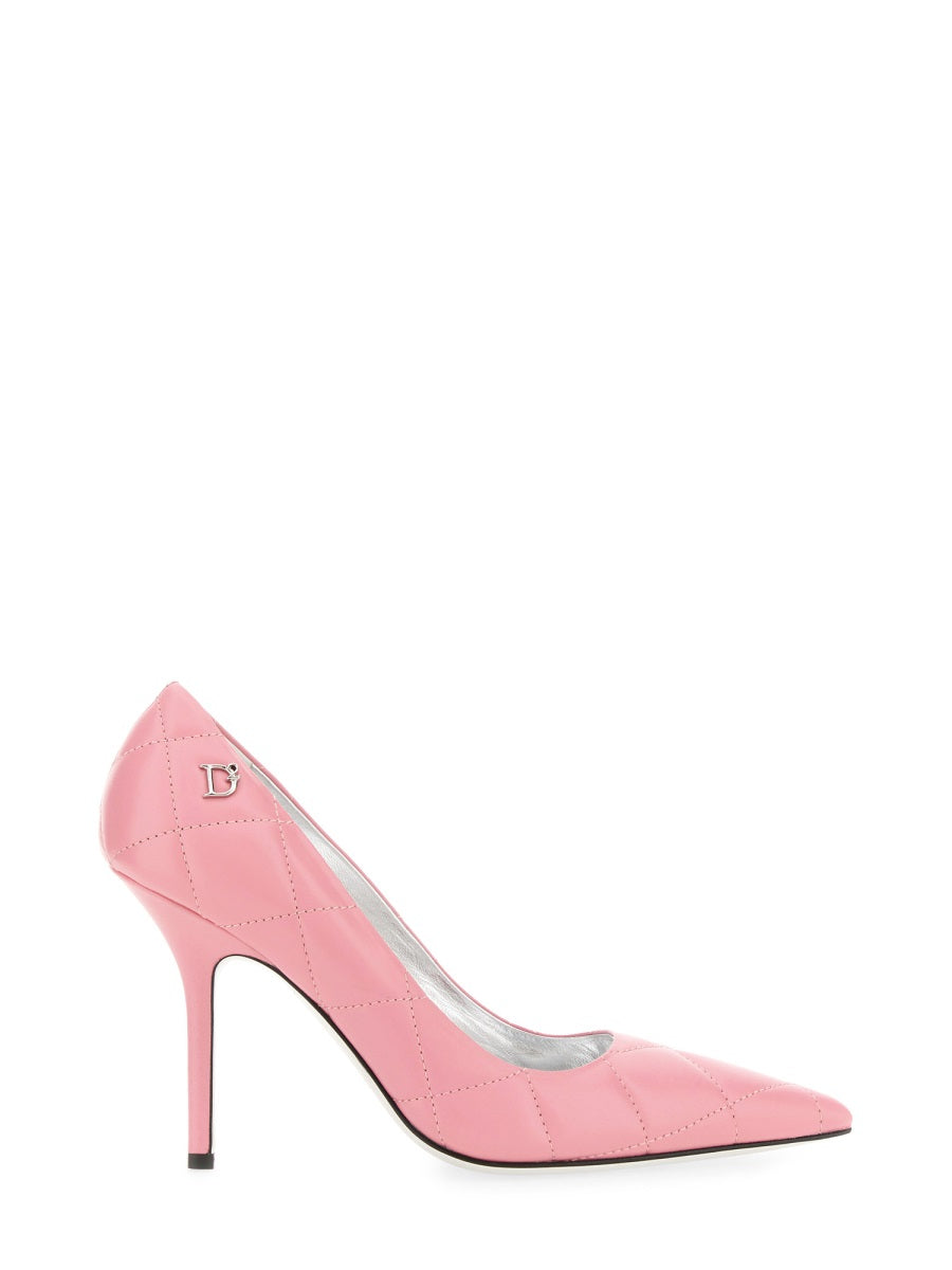 Quilted Leather Pumps