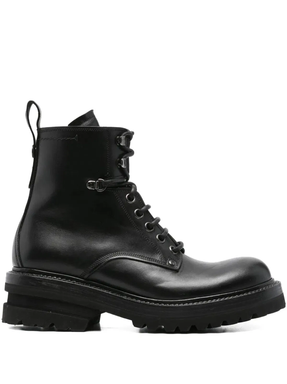Elba Leather Military Boots