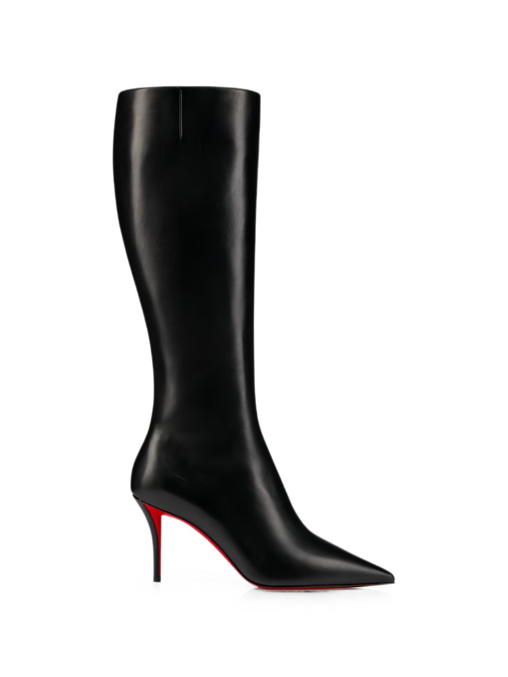 Black Leather Flat Shoes