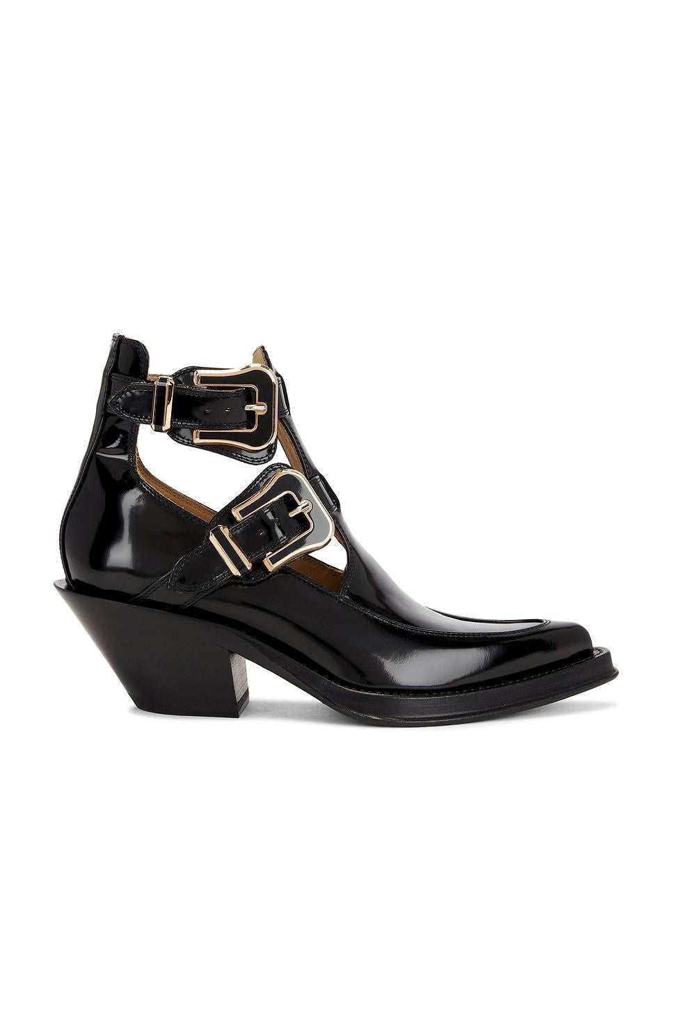 Botin Castro Doble Hebilla Negro