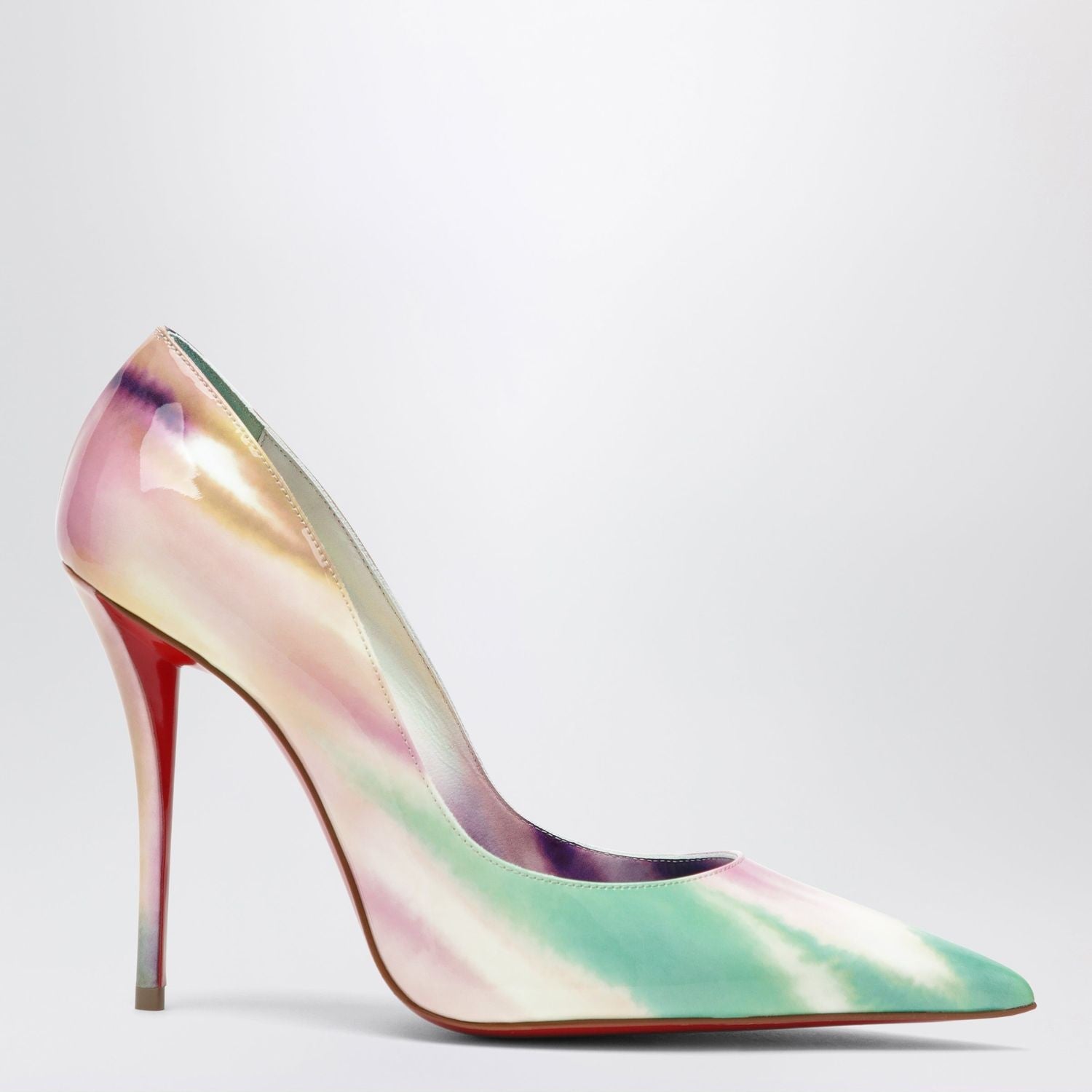 Miss Z Pumps In Tiedye Patent Calf Leather