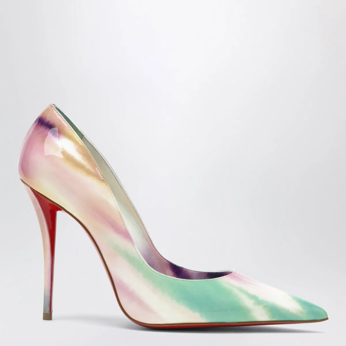 Miss Z Pumps In Tie-Dye Patent Calf Leather