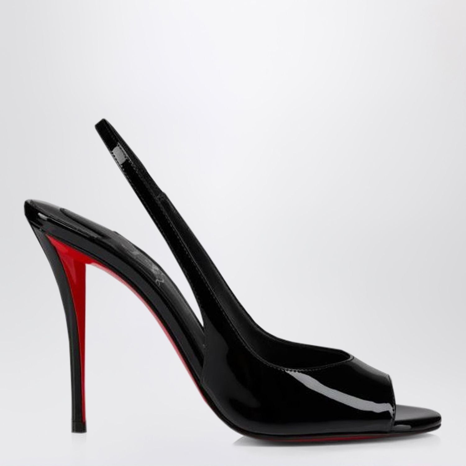 Sofia Z Slingback Pumps In Black Patent Leather