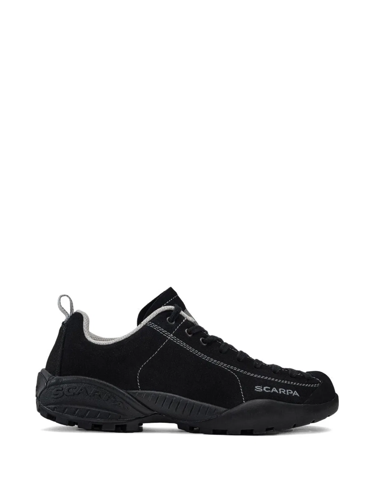 Black Leather Flat Shoes