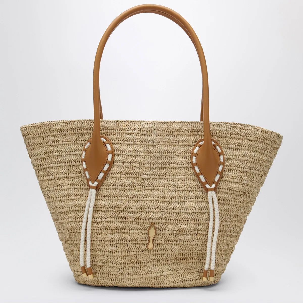 Venus Tote Bag In Natural-Colored Raffia